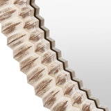 Ghedi Cadressa Round Mirror White Wash — SantoLusso®