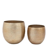 Ghedi Volta Metal Planter 2pk — SantoLusso®