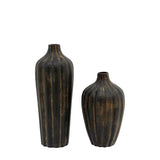 Ghedi Alda Vase Black Set of 2 — SantoLusso®