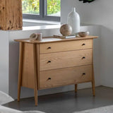 Ghedi Girola 3 Drawer Chest Natural — SantoLusso®