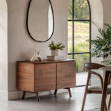 Ghedi Cabrera 2 Door Sideboard Walnut — SantoLusso®