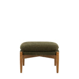 Ghedi Canello Footstool Green Boucle — SantoLusso®