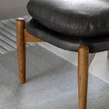Ghedi Canello Footstool Antique Ebony — SantoLusso®