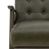 Ghedi Heta Armchair Heritage Green Leather — SantoLusso®