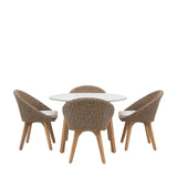 Ghedi Vienni 4 Seater Round Dining Set — SantoLusso®