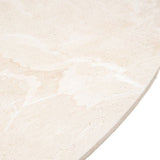 Ghedi Senza Round Dining Tble Travertine — SantoLusso®