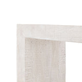 Ghedi Zalme Dining Bench Whitewash — SantoLusso®