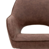 Ghedi Marca Dining Chair Brown 2pk — SantoLusso®