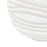 Ghedi Andorra Handblown Carved Glass Vase White Large — SantoLusso®