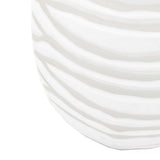 Ghedi Andorra Handblown Carved Glass Vase White Small — SantoLusso®