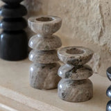Ghedi Azuaga Marble Candlestick Sandstone Set of 2 — SantoLusso®