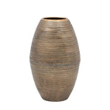 Ghedi Artistic Aluminium Tall Vase Arrow Antique Brass — SantoLusso®