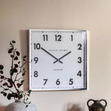 Ghedi Ubes Wall Clock Chrome — SantoLusso®