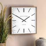 Ghedi Trefaldi Wall Clock Oak — SantoLusso®