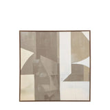 Ghedi Cemento Abstract Framed Canvas — SantoLusso®