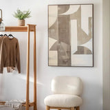 Ghedi Betong Abstract Framed Canvas — SantoLusso®