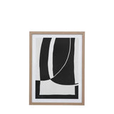 Ghedi Abstract Noir et Blanc Framed Art — SantoLusso®