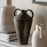 Ghedi Gobi Cast Metal Vase Large — SantoLusso®