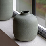 Ghedi Goa Cast Metal Vase Olive Small — SantoLusso®