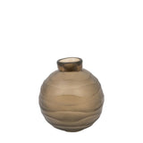 Ghedi Bevelled Glass Globe Vase Smoke Small — SantoLusso®