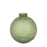 Ghedi Bevelled Glass Globe Vase Green Large — SantoLusso®