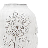 Ghedi Meadow Embossed Ceramic Vase Stone Large — SantoLusso®