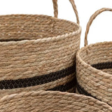 Ghedi Storage Basket Black Stripe Nest of 4 — SantoLusso®