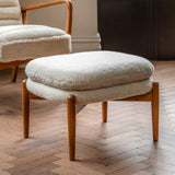 Ghedi Canello Footstool Sheepskin — SantoLusso®