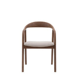 Ghedi Cabrera Upholstered Dining Chair Walnut 2pk — SantoLusso®