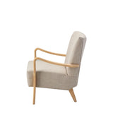 Ghedi Arba Armchair Natural Linen — SantoLusso®