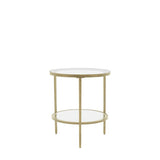 Ghedi Ora Side Table Champagne — SantoLusso®