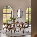 Ghedi Cabrera Oval Dining Table Walnut — SantoLusso®