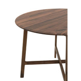 Ghedi Cabrera Round Dining Table Walnut — SantoLusso®