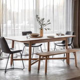Ghedi Lencia Extending Dining Table Oak — SantoLusso®