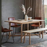 Ghedi Lencia Dining Table Oak — SantoLusso®