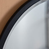 Ghedi Bellagro Round Mirror Black Small — SantoLusso®
