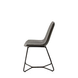Ghedi Mosso Chair Charcoal (2pk) — SantoLusso®