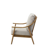 Ghedi Fume Armchair Natural Linen — SantoLusso®