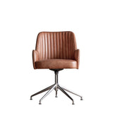 Ghedi Fiaggo Swivel Chair Vintage Brown Leather — SantoLusso®