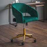 Ghedi Manol Swivel Chair Green Velvet — SantoLusso®