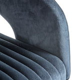 Ghedi Manol Swivel Chair Black Velvet — SantoLusso®