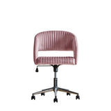 Ghedi Manol Swivel Chair Pink Velvet — SantoLusso®
