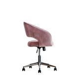Ghedi Manol Swivel Chair Pink Velvet — SantoLusso®