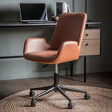 Ghedi Borla Swivel Chair Brown — SantoLusso®