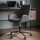 Ghedi Borla Swivel Chair Charcoal — SantoLusso®