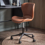 Ghedi Borza Swivel Chair Brown — SantoLusso®