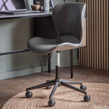 Ghedi Borza Swivel Chair Charcoal — SantoLusso®