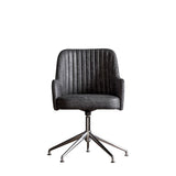 Ghedi Fiaggo Swivel Chair Antique Ebony — SantoLusso®