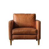 Ghedi Racello Armchair Vintage Brown Leather — SantoLusso®