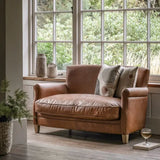 Ghedi Gravina Sofa Vintage Brown Leather — SantoLusso®